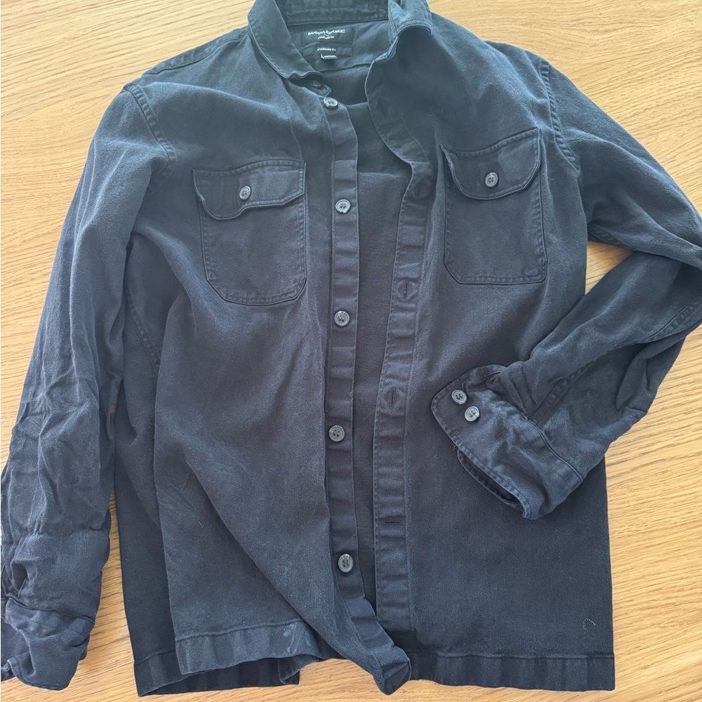 Banana republic Men's Black Denim shacket